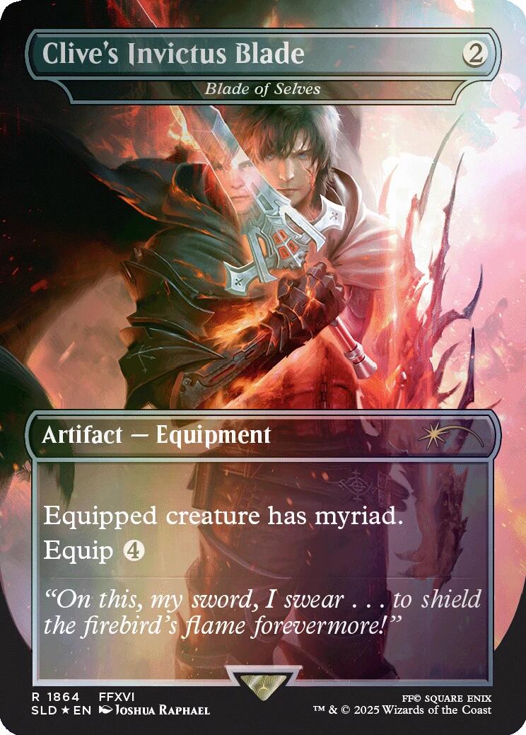Clive's Invictus Blade - Blade of Selves (Rainbow Foil) [Secret Lair Drop Series] | I Want That Stuff Brandon