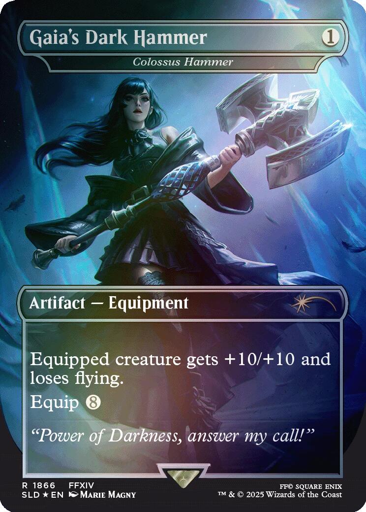 Gaia's Dark Hammer - Colossus Hammer (Rainbow Foil) [Secret Lair Drop Series] | I Want That Stuff Brandon