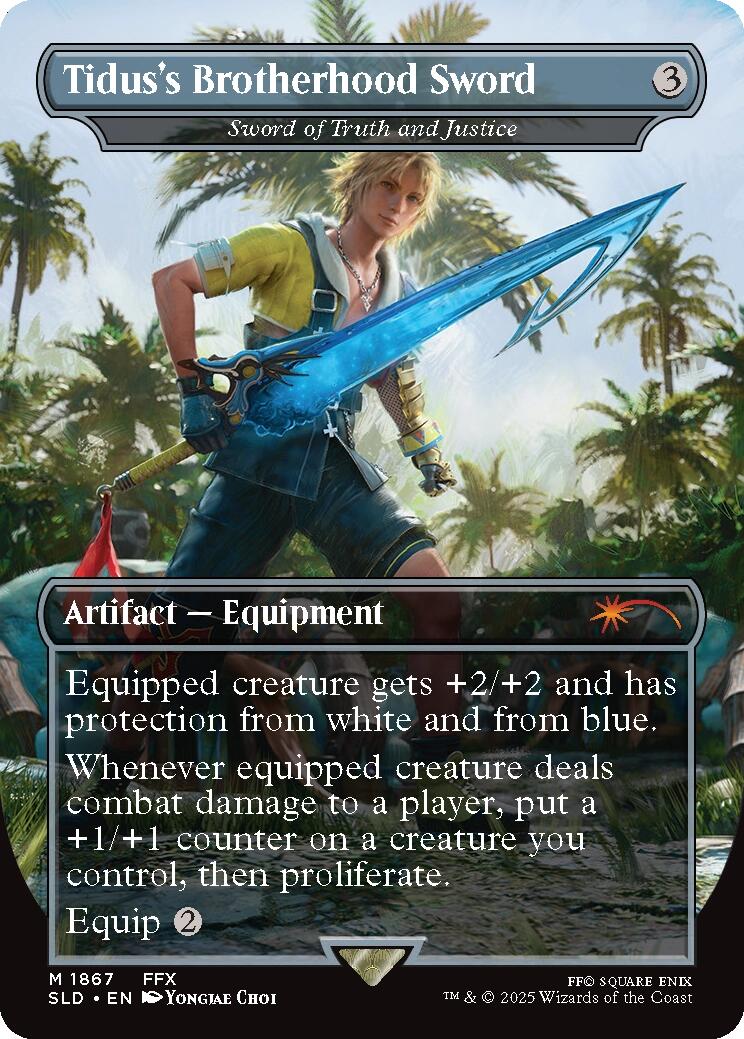 Tidus's Brotherhood Sword - Sword of Truth and Justice [Secret Lair Drop Series] | I Want That Stuff Brandon