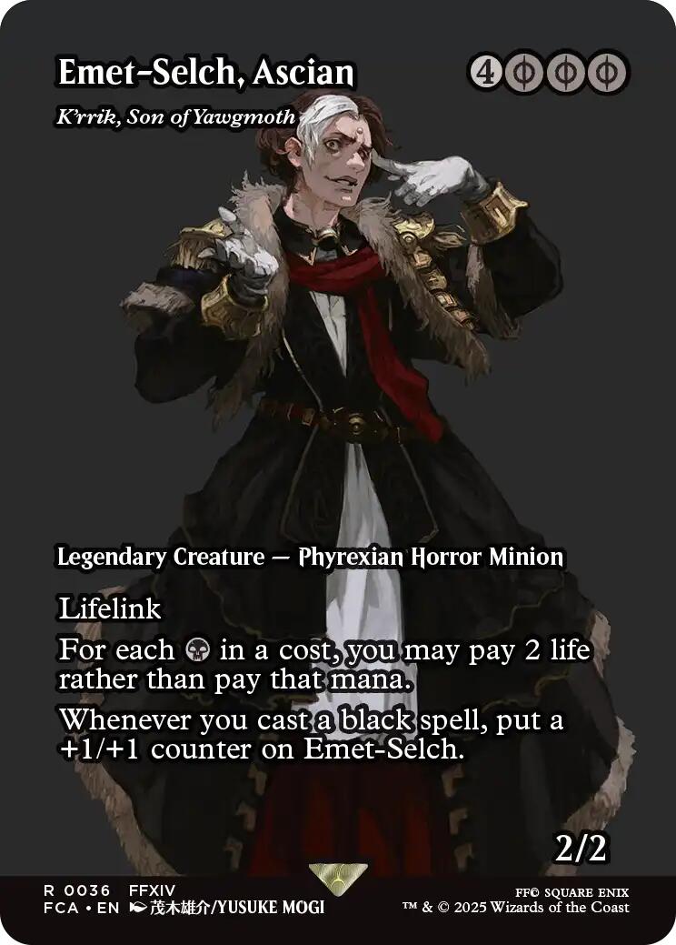 Emet-Selch, Ascian - K'rrik, Son of Yawgmoth (Showcase) [FINAL FANTASY : Through the Ages] | I Want That Stuff Brandon
