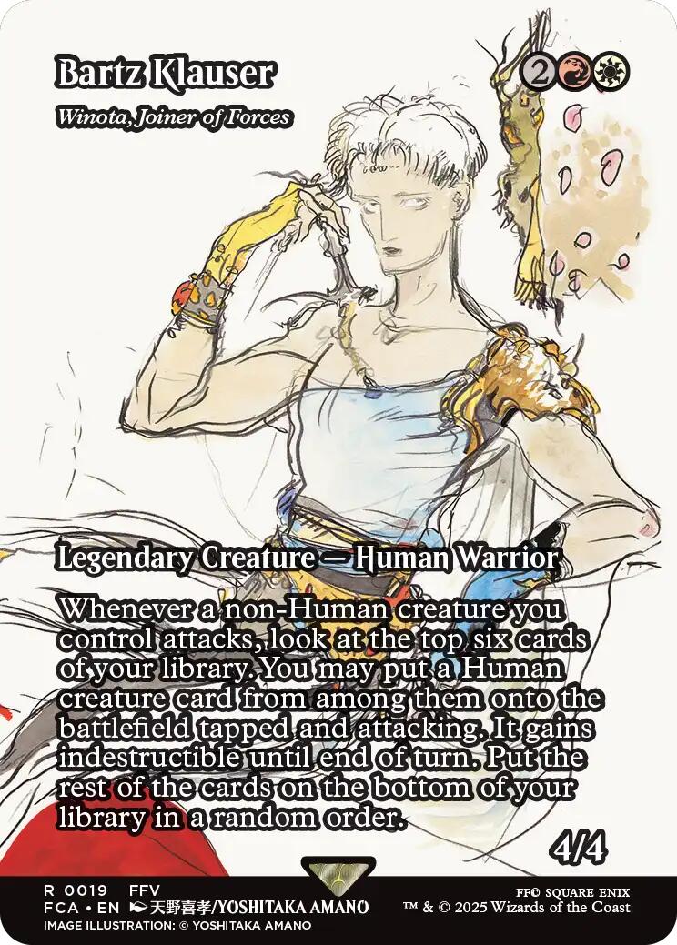 Bartz Klauser - Winota, Joiner of Forces (Showcase) [FINAL FANTASY : Through the Ages] | I Want That Stuff Brandon