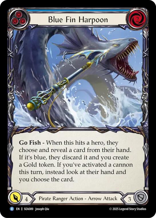 Blue Fin Harpoon [SEA089] (High Seas)  Rainbow Foil | I Want That Stuff Brandon