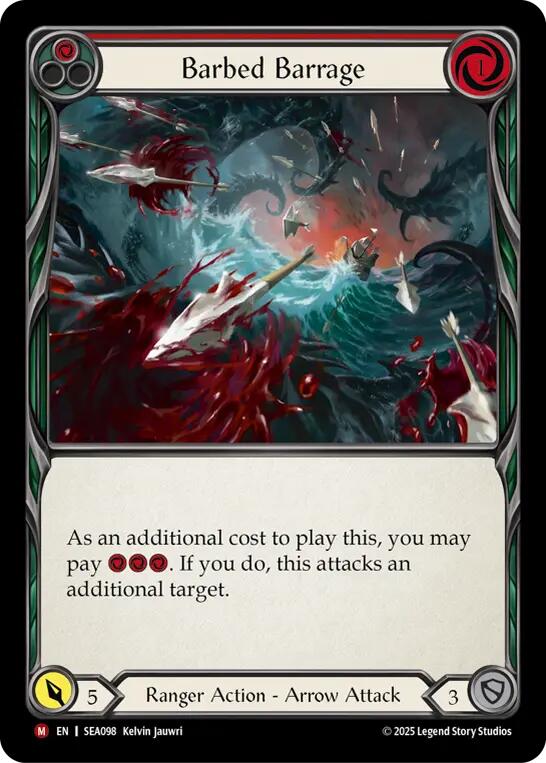 Barbed Barrage [SEA098] (High Seas)  Rainbow Foil | I Want That Stuff Brandon
