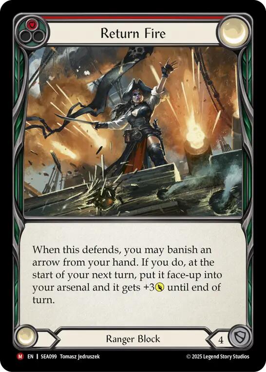 Return Fire [SEA099] (High Seas)  Rainbow Foil | I Want That Stuff Brandon