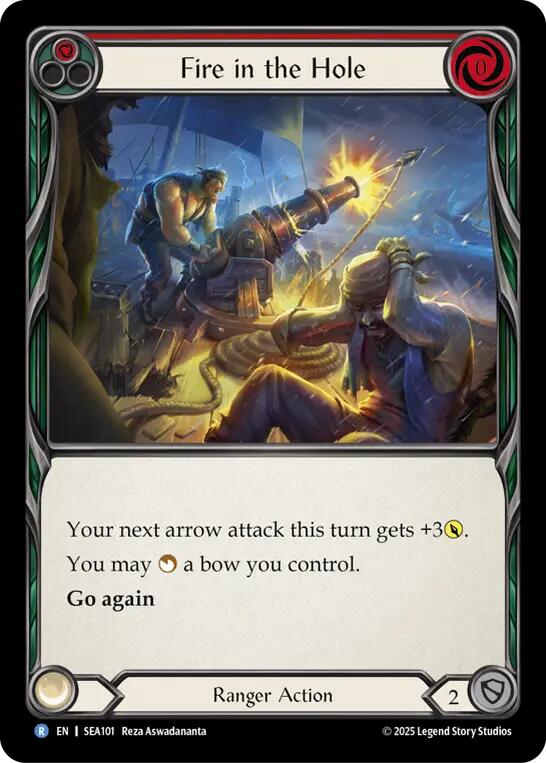 Fire in the Hole [SEA101] (High Seas)  Rainbow Foil | I Want That Stuff Brandon