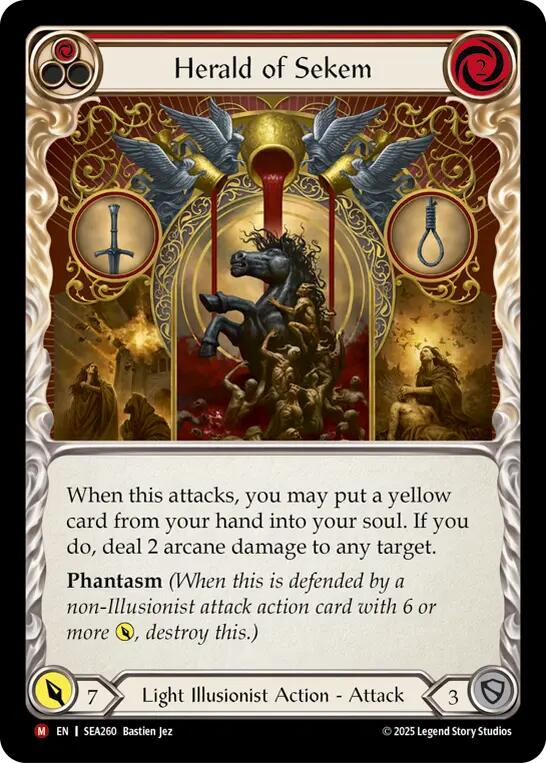 Herald of Sekem [SEA260] (High Seas)  Rainbow Foil | I Want That Stuff Brandon