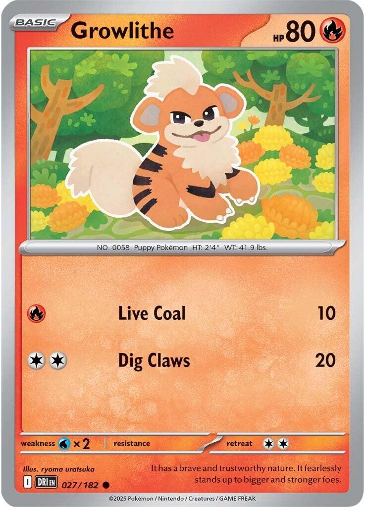 Growlithe (027/182) [Scarlet & Violet: Destined Rivals] | I Want That Stuff Brandon