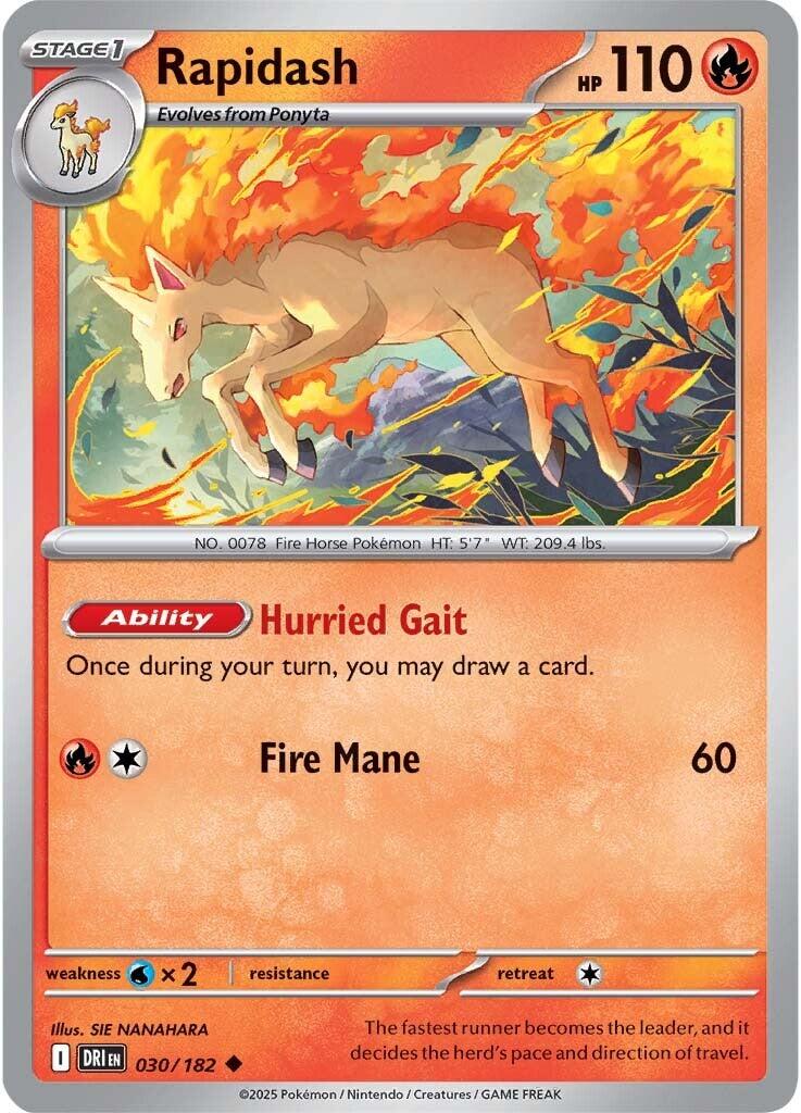 Rapidash (030/182) [Scarlet & Violet: Destined Rivals] | I Want That Stuff Brandon