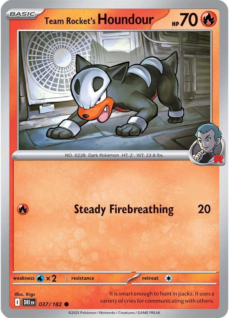 Team Rocket's Houndour (037/182) [Scarlet & Violet: Destined Rivals] | I Want That Stuff Brandon
