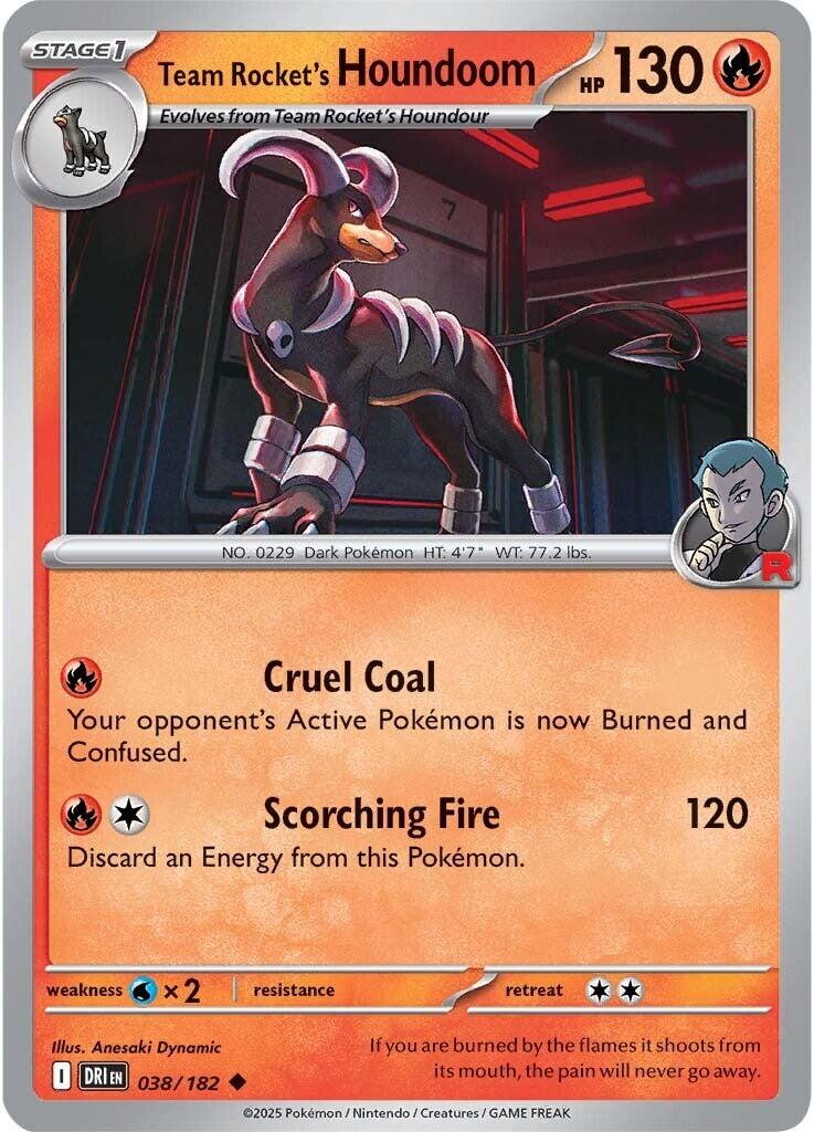 Team Rocket's Houndoom (038/182) [Scarlet & Violet: Destined Rivals] | I Want That Stuff Brandon
