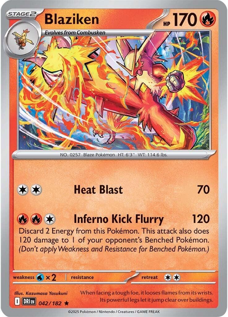 Blaziken (042/182) [Scarlet & Violet: Destined Rivals] | I Want That Stuff Brandon