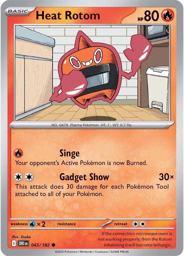 Heat Rotom (043/182) [Scarlet & Violet: Destined Rivals] | I Want That Stuff Brandon