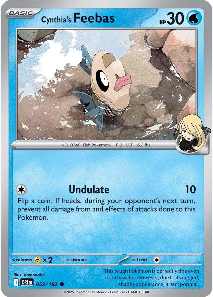 Cynthia's Feebas (052/182) [Scarlet & Violet: Destined Rivals] | I Want That Stuff Brandon