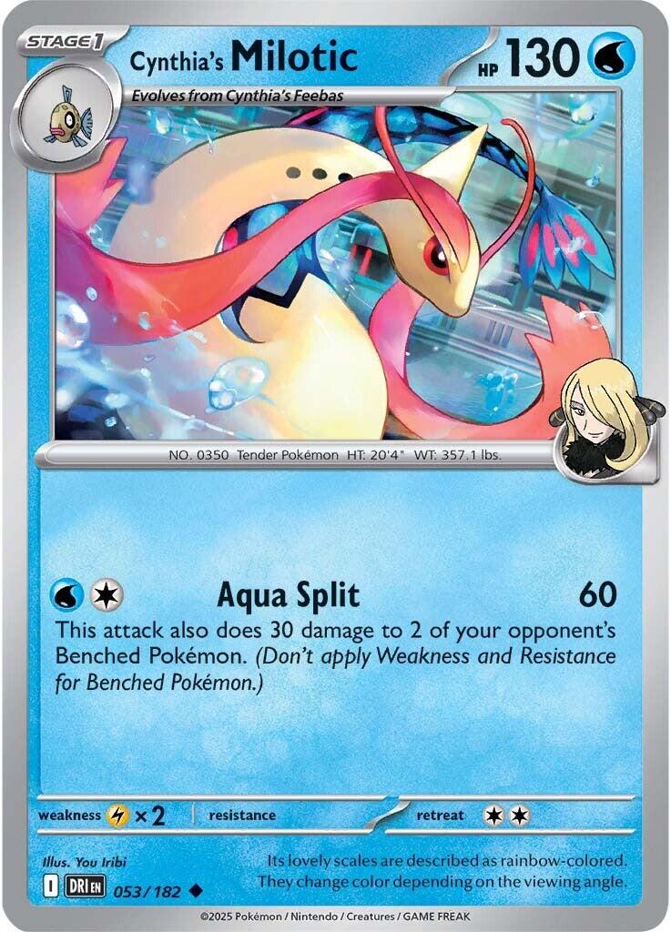 Cynthia's Milotic (053/182) [Scarlet & Violet: Destined Rivals] | I Want That Stuff Brandon