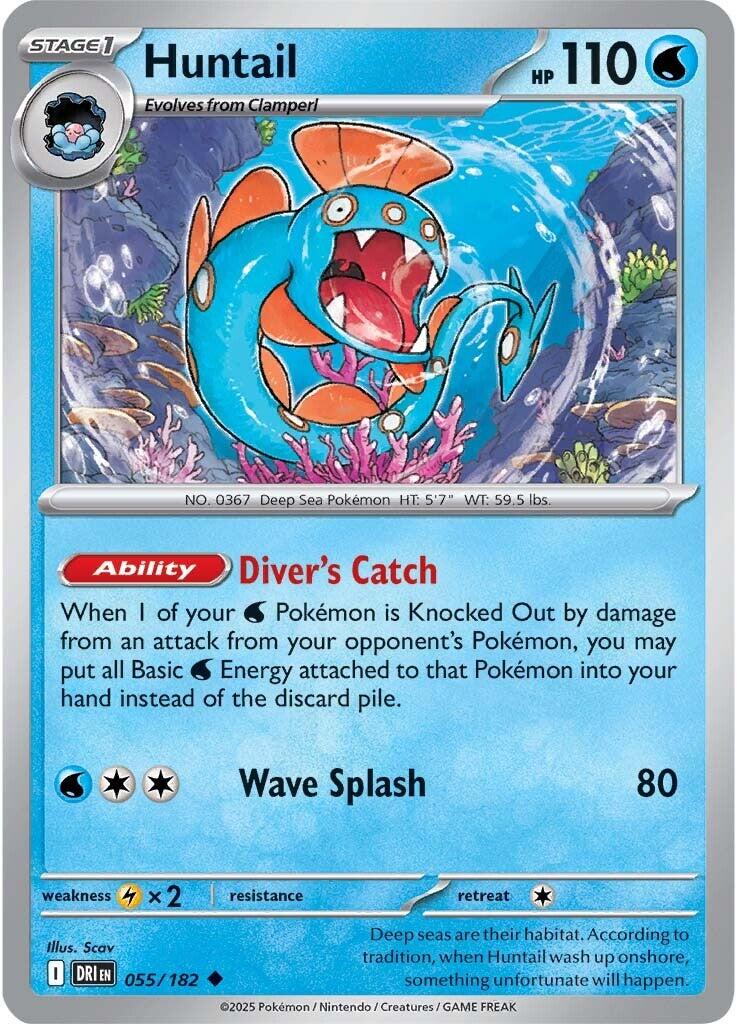 Huntail (055/182) [Scarlet & Violet: Destined Rivals] | I Want That Stuff Brandon