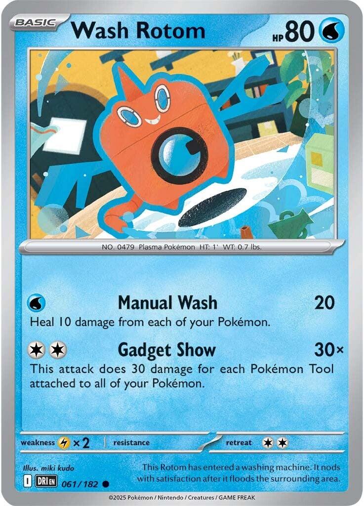 Wash Rotom (061/182) [Scarlet & Violet: Destined Rivals] | I Want That Stuff Brandon