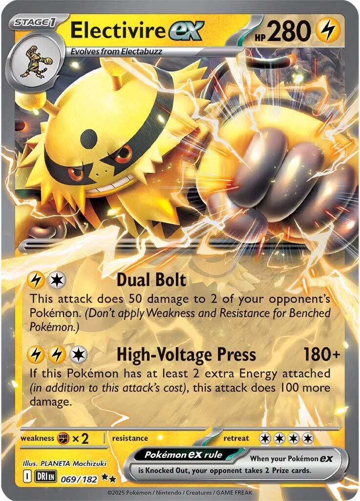 Electivire ex (069/182) [Scarlet & Violet: Destined Rivals] | I Want That Stuff Brandon