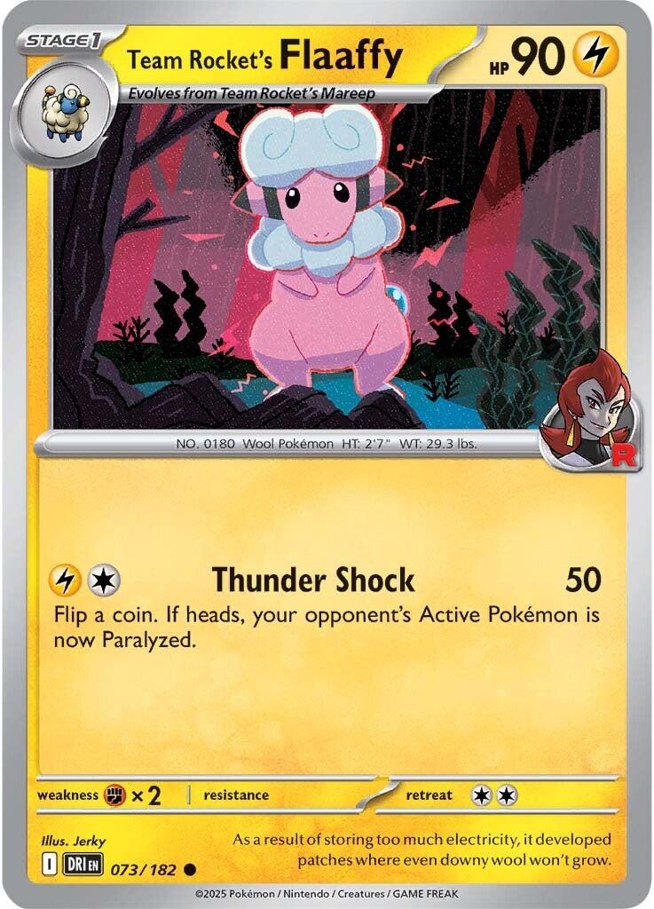 Team Rocket's Flaaffy (073/182) [Scarlet & Violet: Destined Rivals] | I Want That Stuff Brandon