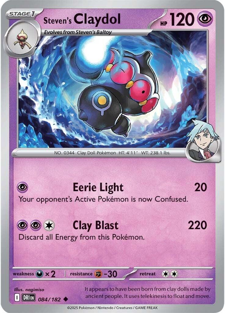 Steven's Claydol (084/182) [Scarlet & Violet: Destined Rivals] | I Want That Stuff Brandon