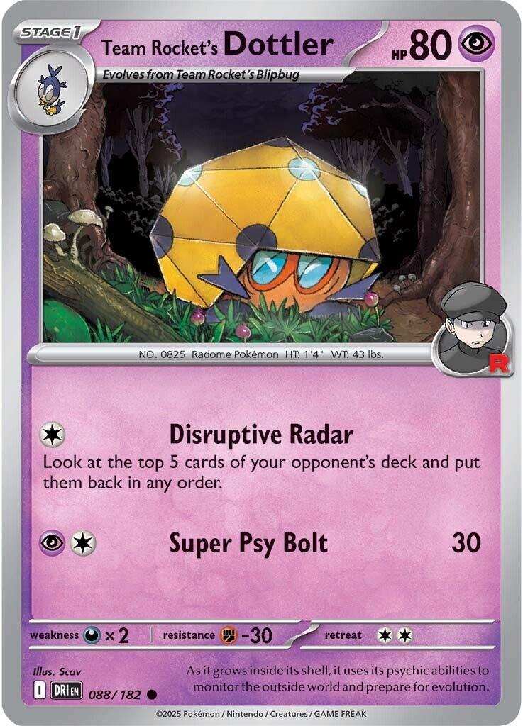 Team Rocket's Dottler (088/182) [Scarlet & Violet: Destined Rivals] | I Want That Stuff Brandon