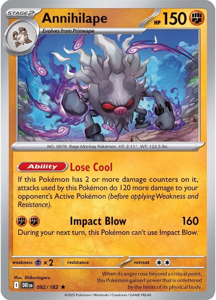 Annihilape (092/182) [Scarlet & Violet: Destined Rivals] | I Want That Stuff Brandon