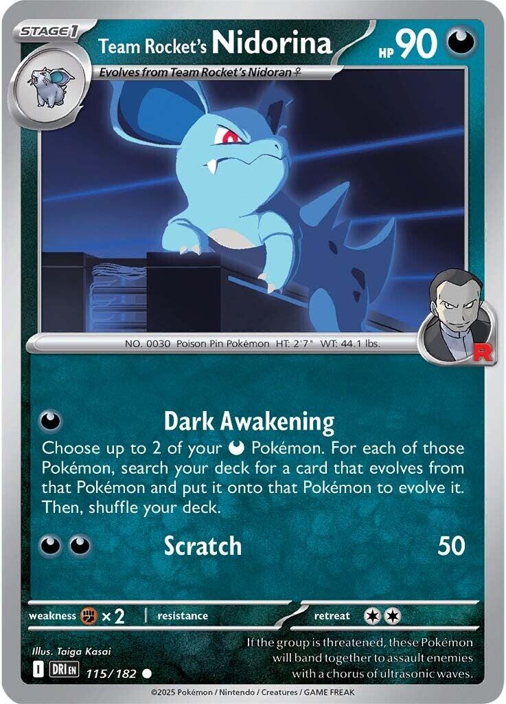 Team Rocket's Nidorina (115/182) [Scarlet & Violet: Destined Rivals] | I Want That Stuff Brandon
