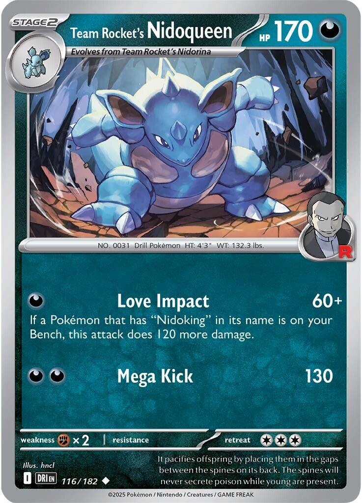 Team Rocket's Nidoqueen (116/182) [Scarlet & Violet: Destined Rivals] | I Want That Stuff Brandon