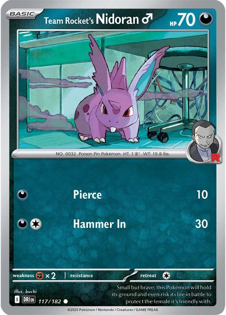 Team Rocket's Nidoran (117/182) [Scarlet & Violet: Destined Rivals] | I Want That Stuff Brandon