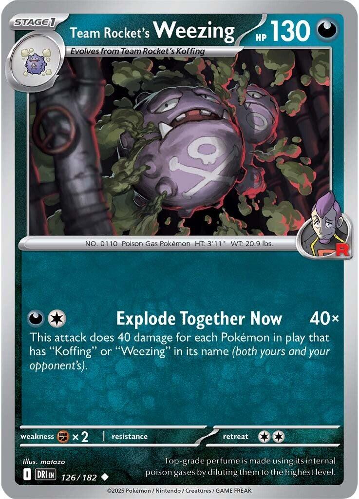 Team Rocket's Weezing (126/182) [Scarlet & Violet: Destined Rivals] | I Want That Stuff Brandon