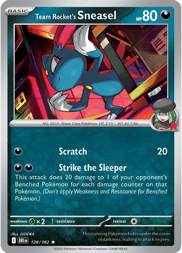 Team Rocket's Sneasel (128/182) [Scarlet & Violet: Destined Rivals] | I Want That Stuff Brandon
