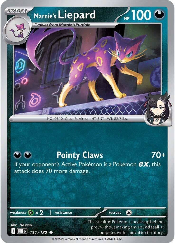 Marnie's Liepard (131/182) [Scarlet & Violet: Destined Rivals] | I Want That Stuff Brandon