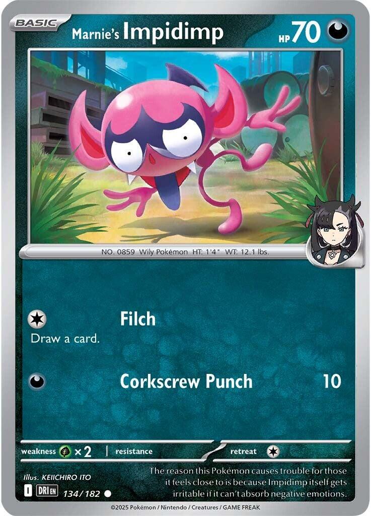 Marnie's Impidimp (134/182) [Scarlet & Violet: Destined Rivals] | I Want That Stuff Brandon