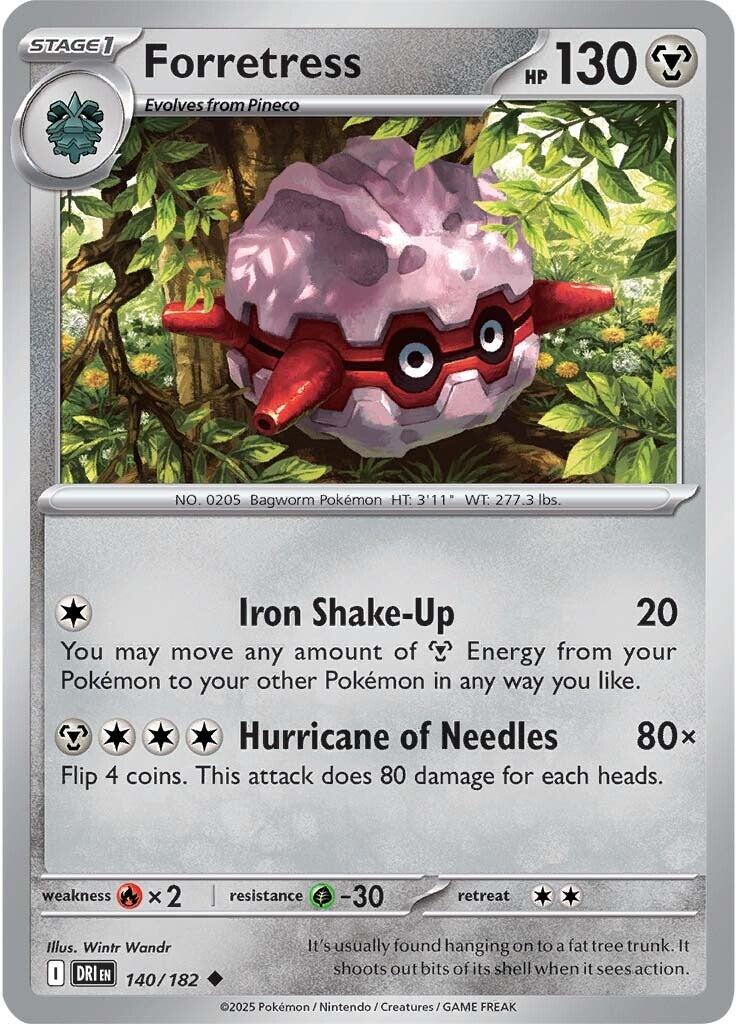 Forretress (140/182) [Scarlet & Violet: Destined Rivals] | I Want That Stuff Brandon