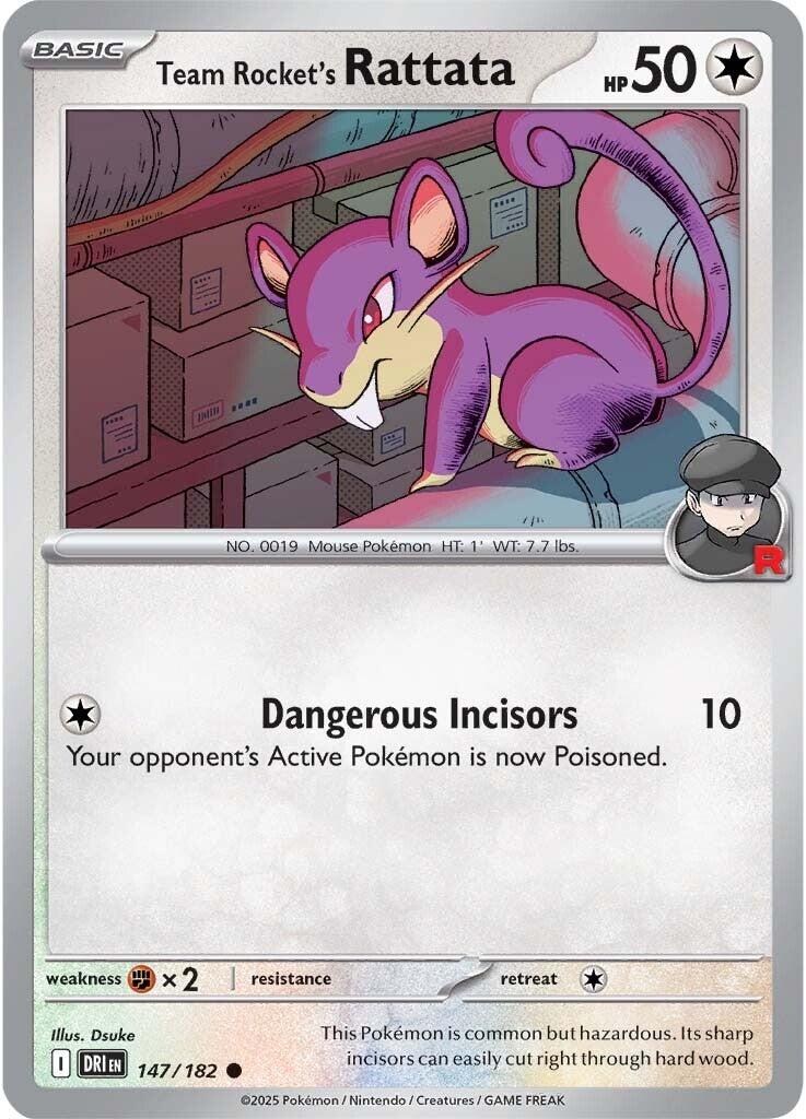 Team Rocket's Rattata (147/182) [Scarlet & Violet: Destined Rivals] | I Want That Stuff Brandon