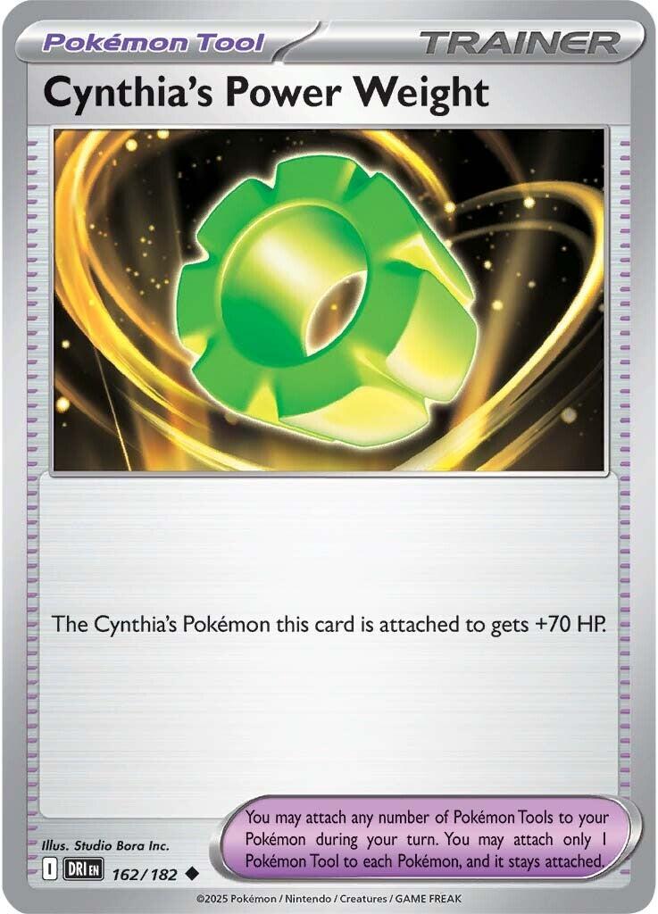 Cynthia's Power Weight (162/182) [Scarlet & Violet: Destined Rivals] | I Want That Stuff Brandon