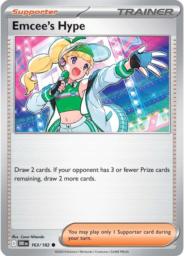 Emcee's Hype (163/182) [Scarlet & Violet: Destined Rivals] | I Want That Stuff Brandon