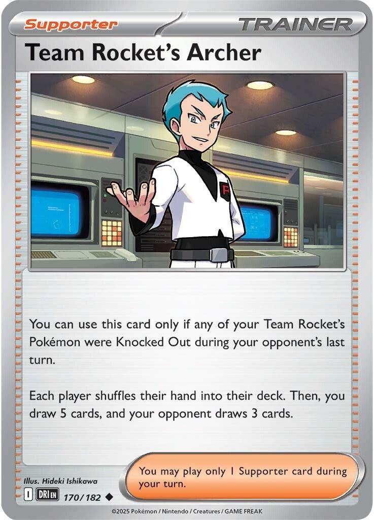 Team Rocket's Archer (170/182) [Scarlet & Violet: Destined Rivals] | I Want That Stuff Brandon