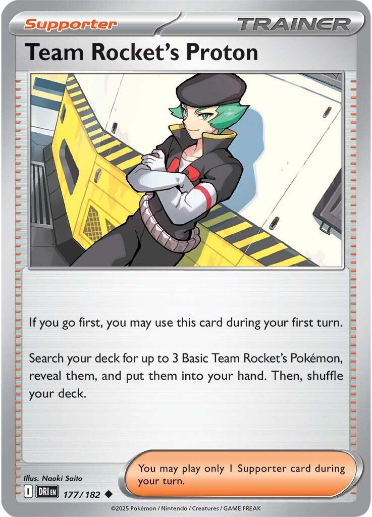 Team Rocket's Proton (177/182) [Scarlet & Violet: Destined Rivals] | I Want That Stuff Brandon