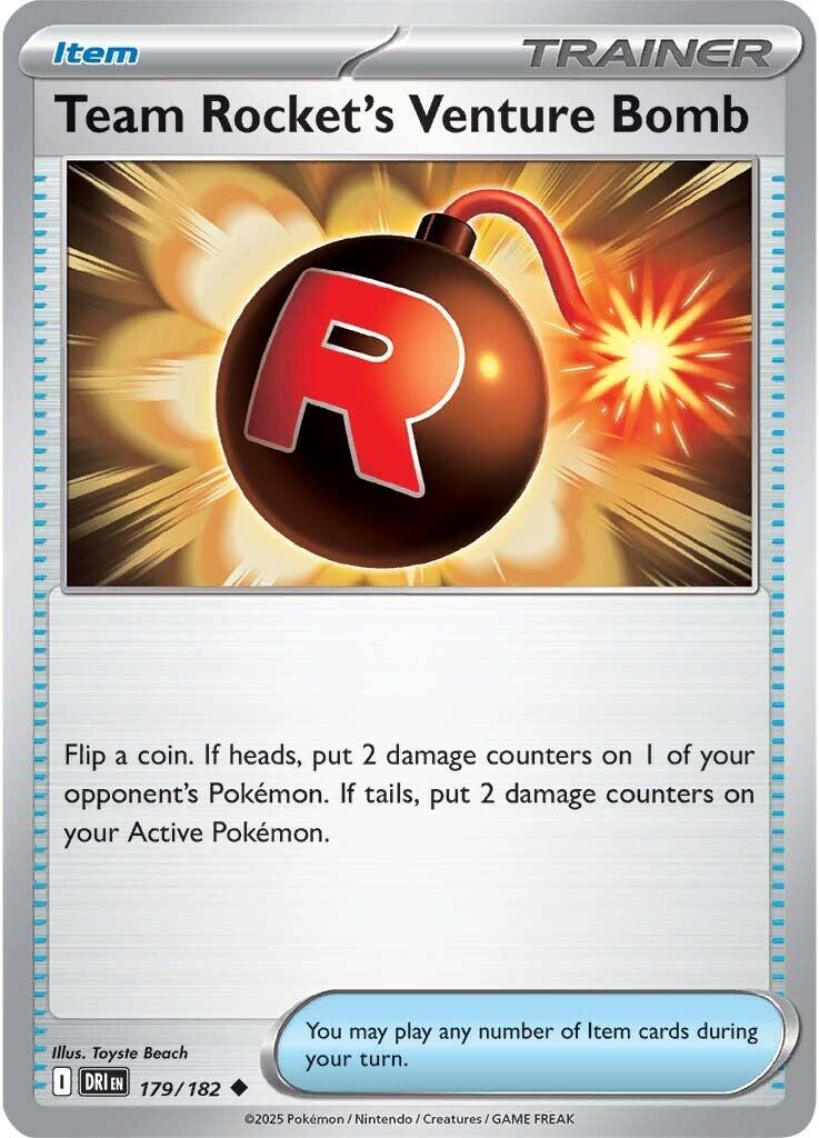 Team Rocket's Venture Bomb (179/182) [Scarlet & Violet: Destined Rivals] | I Want That Stuff Brandon