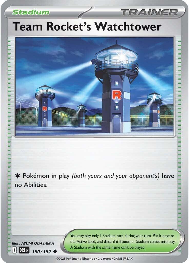 Team Rocket's Watchtower (180/182) [Scarlet & Violet: Destined Rivals] | I Want That Stuff Brandon