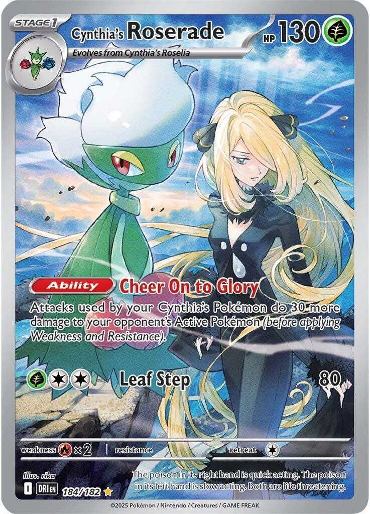 Cynthia's Roserade (184/182) [Scarlet & Violet: Destined Rivals] | I Want That Stuff Brandon