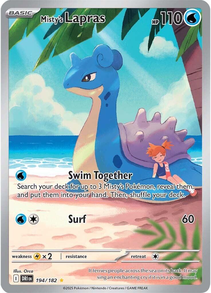 Misty's Lapras (194/182) [Scarlet & Violet: Destined Rivals] | I Want That Stuff Brandon