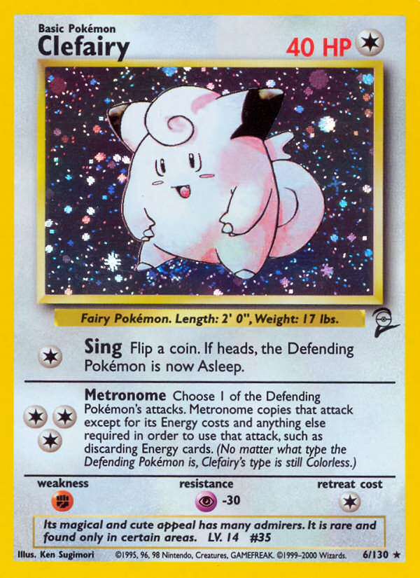 Clefairy (6/130) [Base Set 2] | I Want That Stuff Brandon