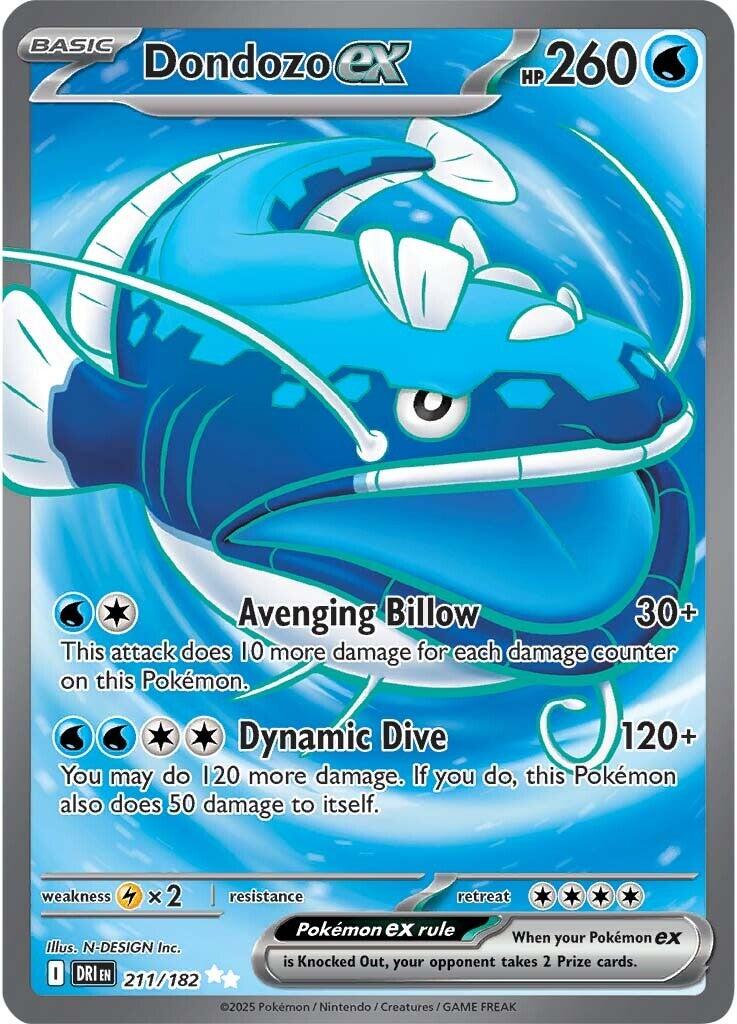 Dondozo ex (211/182) [Scarlet & Violet: Destined Rivals] | I Want That Stuff Brandon