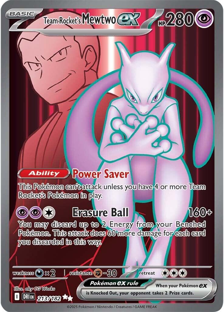 Team Rocket's Mewtwo ex (213/182) [Scarlet & Violet: Destined Rivals] | I Want That Stuff Brandon