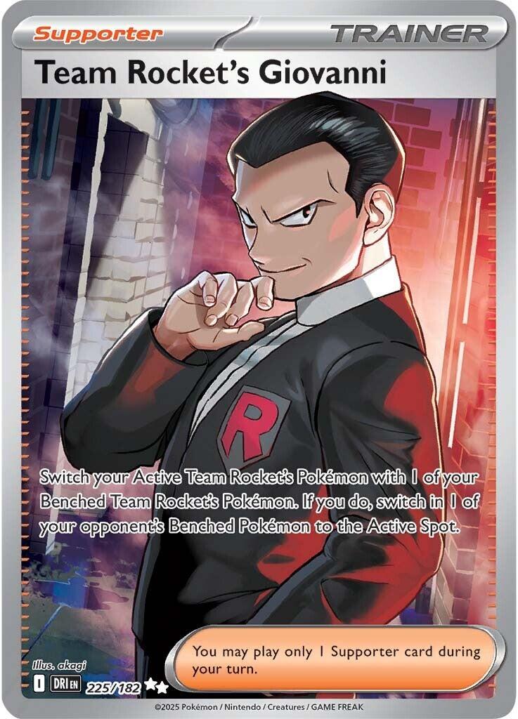 Team Rocket's Giovanni (225/182) [Scarlet & Violet: Destined Rivals] | I Want That Stuff Brandon