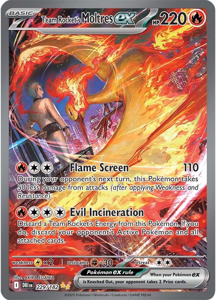Team Rocket's Moltres ex (229/182) [Scarlet & Violet: Destined Rivals] | I Want That Stuff Brandon