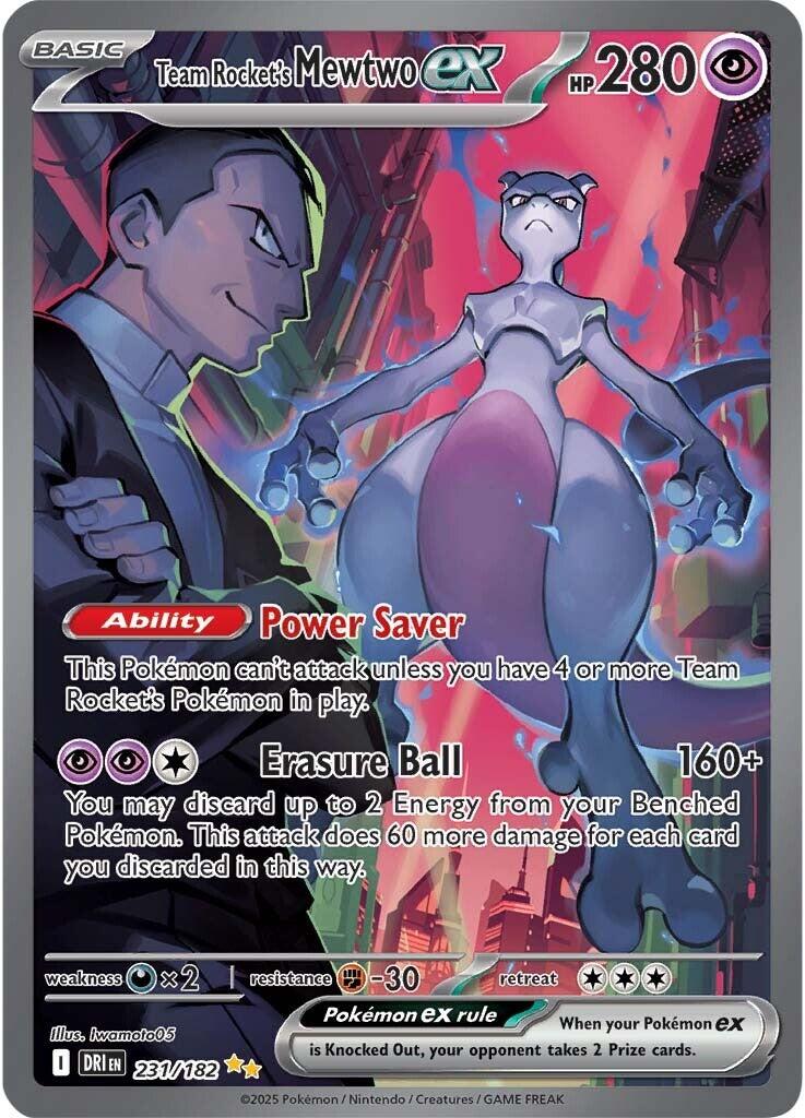 Team Rocket's Mewtwo ex (231/182) [Scarlet & Violet: Destined Rivals] | I Want That Stuff Brandon