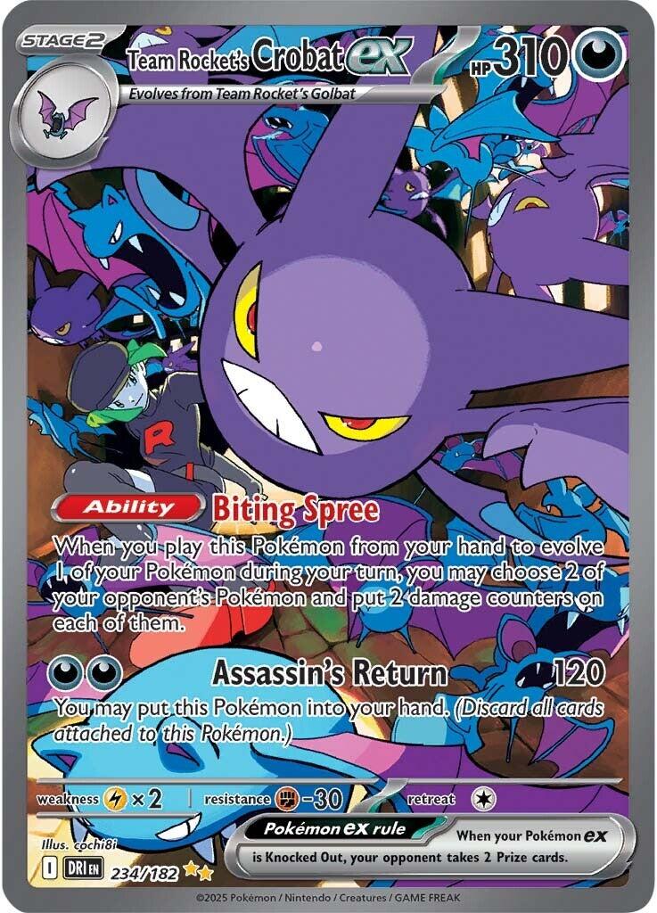 Team Rocket's Crobat ex (234/182) [Scarlet & Violet: Destined Rivals] | I Want That Stuff Brandon