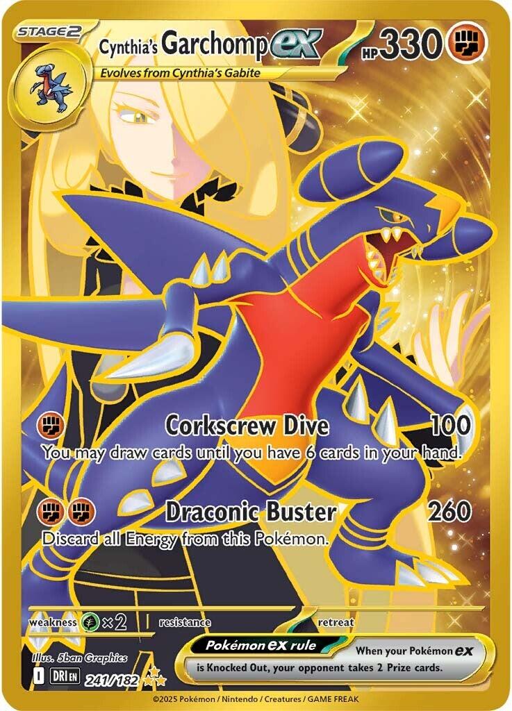 Cynthia's Garchomp ex (241/182) [Scarlet & Violet: Destined Rivals] | I Want That Stuff Brandon